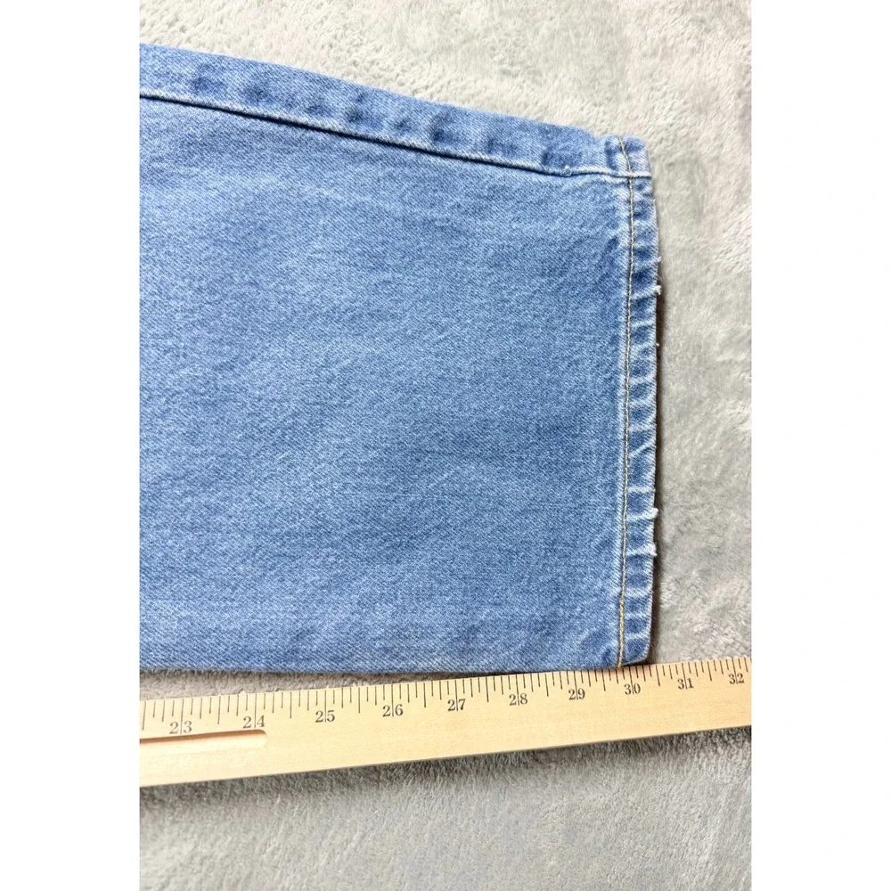 Vtg Levis 517 Boot Cut Jeans 38x30 Light Wash USA Made Distressed